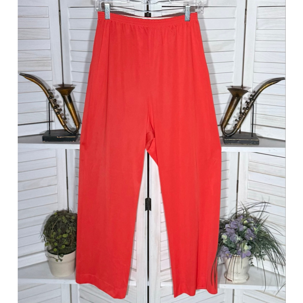 Vintage 70s 80s Vanity Fair pijama pants bright red elastic waist sz S